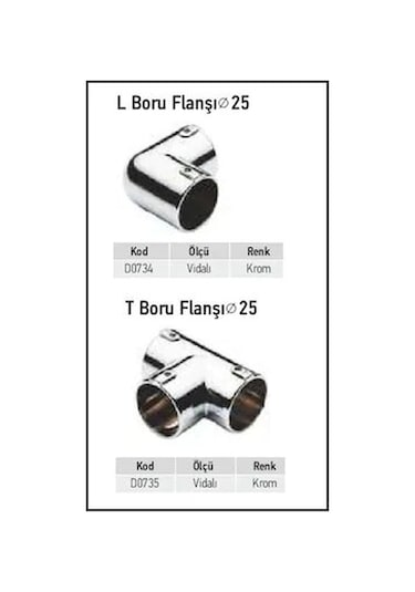 Boru Askı Flanş No:1 Oval 2 Delikli Sac Flanş 15 x 29 4 Adet