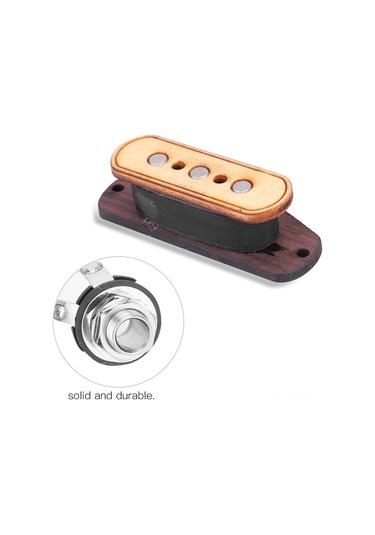 Hfambition Dıy Puro Kutusu Gitarı İçin Manyetik Telsiz, Önceden Bağlı, Gürültüsüz, 6.35mm Girişli, Dayanıklı Malzeme