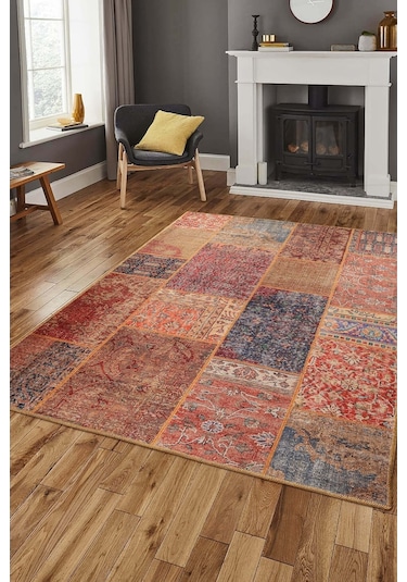 Artloop Jazz Şönil Dokuma Pamuk Polyester Multi Halı Al 16