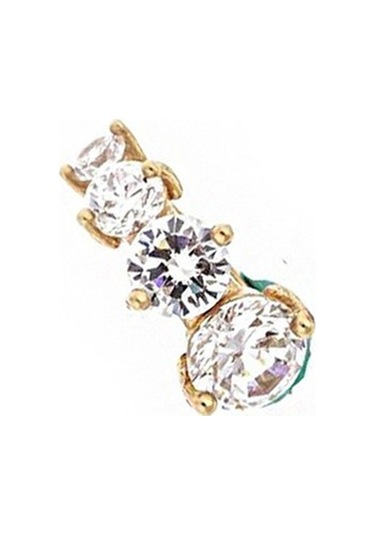 Masaliko Trend Gümüş Küpe - 925 Ayar Gümüş, Halka Küpe, Altın Kaplama Altın