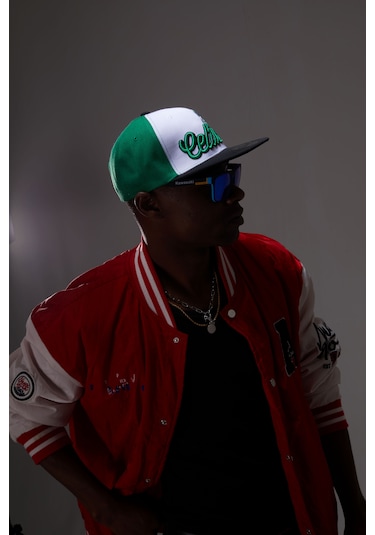 Berellini Celtics Hip-hop Şapka Özel Kolleksiyon Yeşil - Siyah