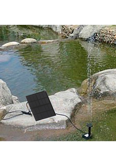 Leezsing Güneş Enerjili Sürekli Akışlı Su Pompa - 75cm Yükseklik, 160l/saat Debi, 20000+ Saat Ömür, Sıfır Elektrik Tüketimi