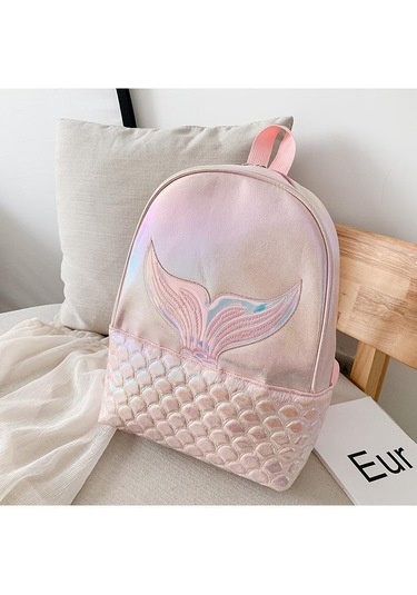 Kadın Payetli Sırt Çantası Sırt Çantası Okul Kız Seyahat Büyük Kapasiteli Çantalar Parti Çantaları Parıltılı Sırt Çantası Mochila Pink Pembe