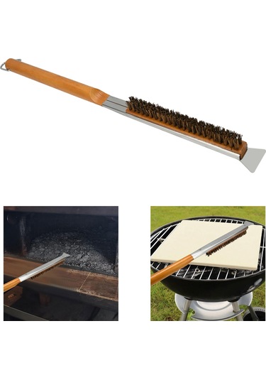 Suntek Pizza Fırın Fırçası Çıkarılabilir Taşı Kamplar B