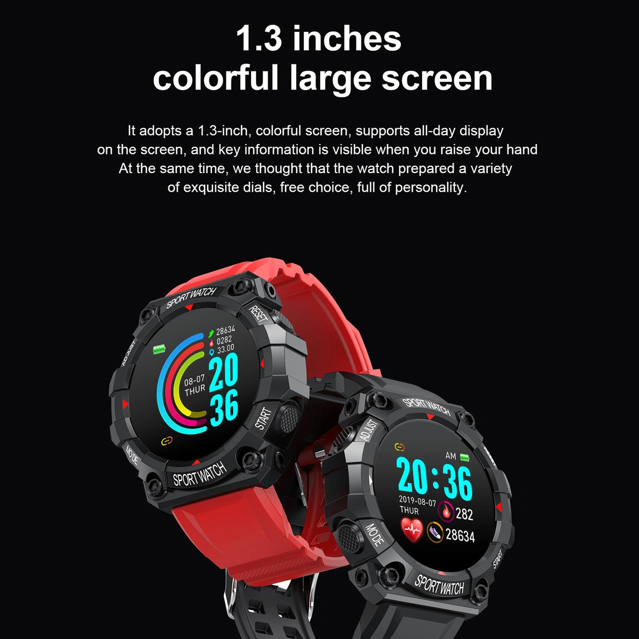 Moveevo FD68 Renkli Ekran Akıllı Saat (İthalatçı Garantili)