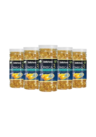 Aksu Vital Shiffa Home Omega 3-6-9 Balık Yağı 1000 MG 200 Kapsül 5 Adet