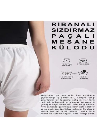 Benlife Paçalı Kısa ve Uzun Model Beraber Emici Külot S