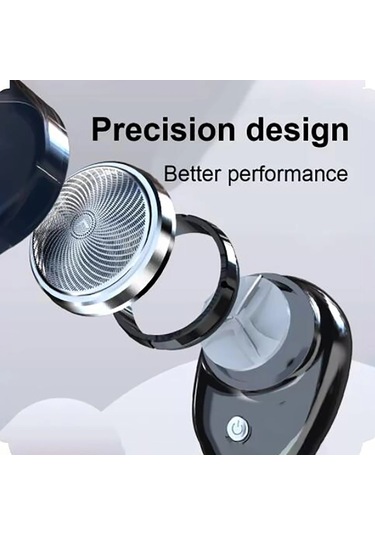 1 Adet Elektrikli Tıraş Makinesi Şarj Mini Cep Seyahat Jilet 3 saat