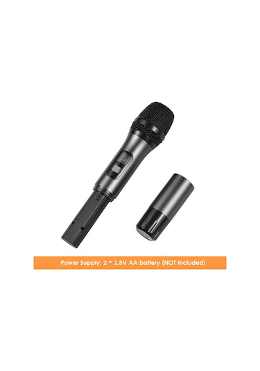 Vkemall Profesyonel Uhf Kablosuz Mikrofon Sistemi - 30 Kanal, Şarj Edilebilir, Taşınabilir 1 Mikrofon + Alıcı