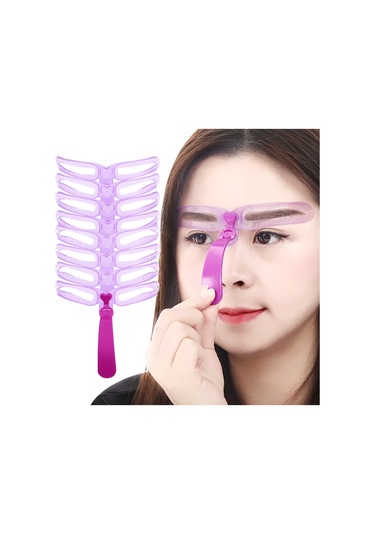 Sones Set Dört Nesil Kaş Kartı Elde Taşınabilir Başlangıç Tam Set Stereo Kaş Kartı Kaş Çizim Yardımı Mor