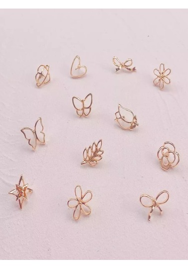 Olfil Broş-mini Fiyonk Parlak Minimalizm 234773493 Altın Rengi