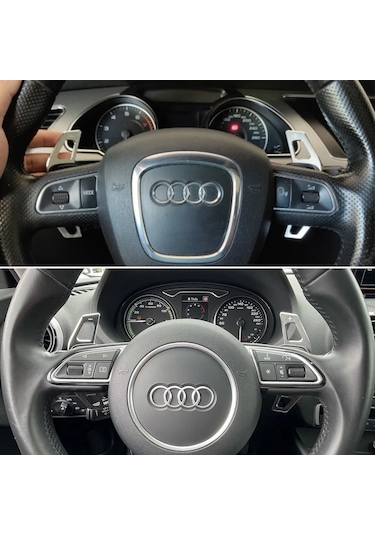 Audi A3 8V F1 Paddle Shifter Gümüş Renk Küçük Boy 2013-2016