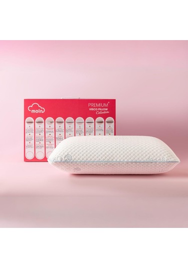 Moln Oxydeep Visco Yastık Oksijen İyonlu Anti-stress Yastık Beyaz