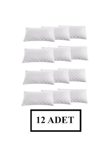 Adarya Home Kapitoneli Fermuarlı Yastık Koruyucu Alez 12 Adet 50 x 70