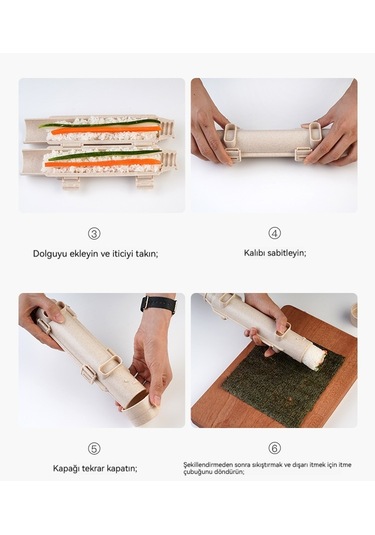 Jzcat Ev Mutfak Aletleri Dly Sushi Maker-haki