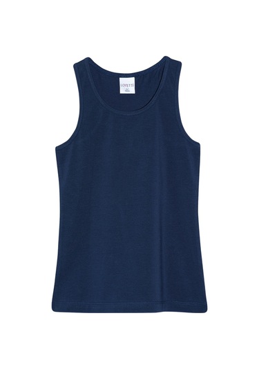 Lovetti Açık Lacivert Kız Çocuk Arka Büzgülü Yüzücü Atlet Açık Lacivert