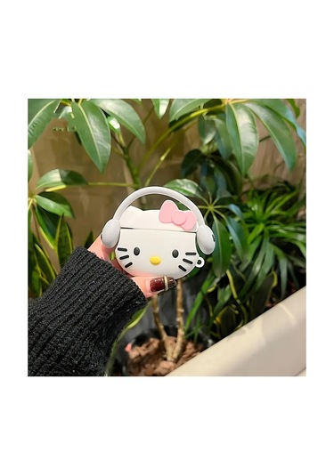 Airpods Pro 3. 2025 Nesil İle Uyumlu Figürlü Kılıf+kanca Beyaz