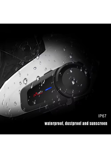Ultratekno Maxto M2 Su Geçirmez Motosiklet Kask Kulaklık Intercom