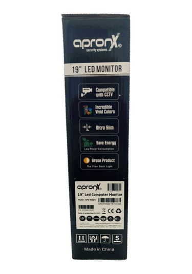Apronx Apx-nw19 19" Led 900p Vga+hdmi Monitor