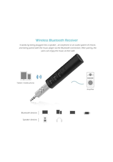 Torima Ts-03 Siyah Bluetooth Aux Araç Kiti Samsung Htc Lg Huawei Iphone Mp3 Çalar
