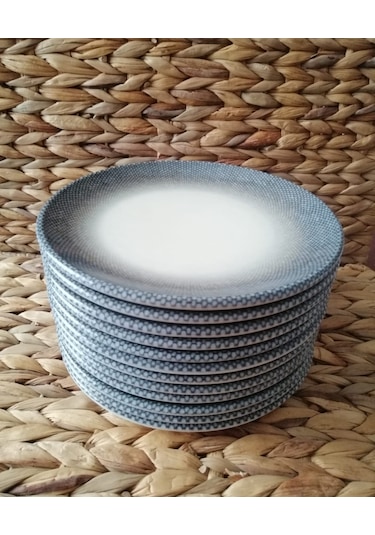 Güral Porselen Petek 19 Cm 12 Adet Pasta Tabak