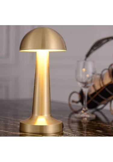 Cata Şarjlı Masa Lambası 3 Renk Modlu - Lizbon Gold Kasa CT-8429