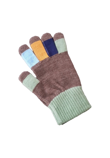 Hepsine Rakip Kız Erkek Triko Eldiven Kışlık Örgü Renkli Unisex