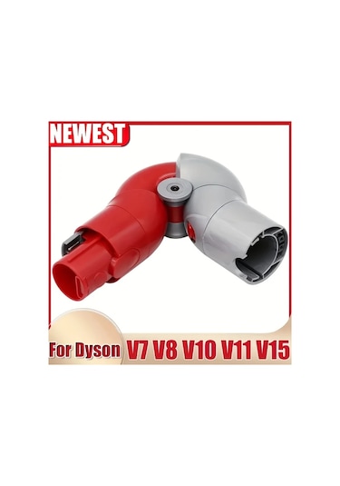 Elmpaly 1 Adet Kırmızı Gri V7 V8 V10 V11 V15 Kablosuz Dik Elektrikli Süpürge Düşük Geri Çekilebilir Adaptör Direksiyon Başlığı Dönüşüm Bağlayıcı