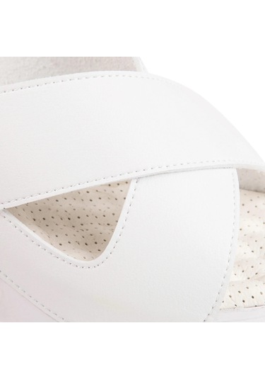 Muya Penelope Anatomik Airmax Memory Foam Kadın Terlik Beyaz BEYAZ Beyaz