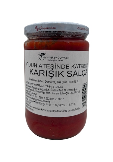 Ev Yapımı Karışık Salça 650 Gr Ccs-6054