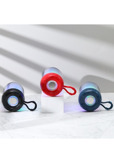 Renkli Led Işıklı Bluetooth Taşınabilir Gece Lambası Hoparlörü
