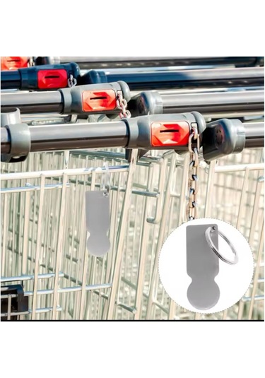 Gümüş Metal Jeton Anahtarlık