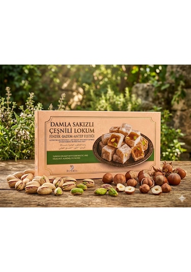 Dırkalı Çeşnili Damla Sakızlı Lokum 250 G