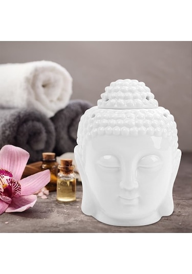 Dekoratif Buda Tasarımlı Buhurdanlık 14 Cm Yağ Hediye