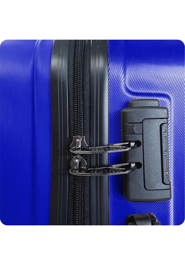 Coral High Abs Saks Mavi Büyük Boy Valiz 16468 Saks Mavi