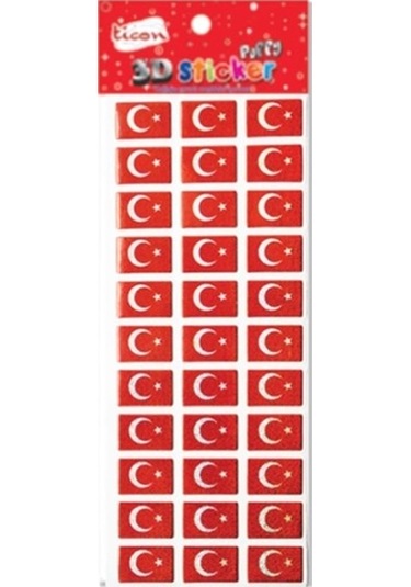 Ticon Sticker Bayrak - 6 Adet