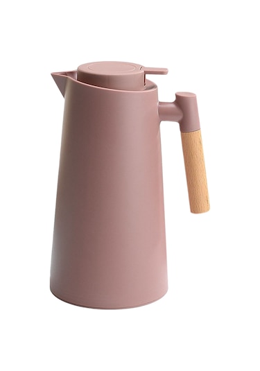 Hallow Termal Kahve Sürahi Çift Duvarlı Vakum Cezve Termal Kahve 1 L