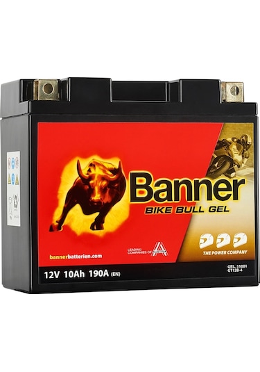 Banner Bike Bull Jel 51001 Gt12b-4 12 V 10 Ah 1