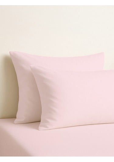 Purecomfort %100 Doğal Pamuk 2'li Yastık Kılıfı Seti Toz Pembe Toz Pembe