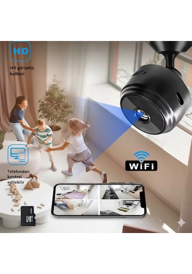 Kablosuz Bebek Kamerası Full Hd Telefonla Canlı İzleme & Wifi Bağlantı