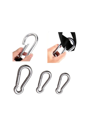 Galvanizli Karabina Hamak Salıncak Askısı Çelik Kanca