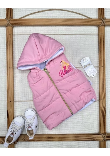 Kız Çocuk Kapüşonlu Yelek 245588 Bgl-st04438 Pembe