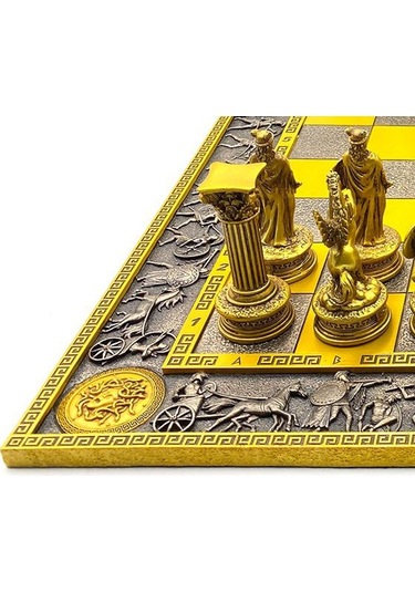 Veronese El Boyama Mitolojik Tanrıça Taşlı Satranç Seti