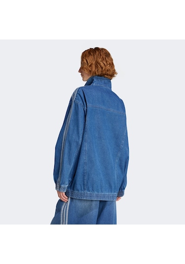 Adidas Adicolor Adilenium Denim Kadın Eşofman Üstü Jy2896 Mavi