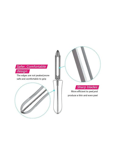 Lemestar Ev Mutfak İçin Çelik Soğan- Havuç- Salatalık Soyucu, Kolay Kullanıma Ve Hafif Tasarım,创意 Mutfak Aleti Diğer