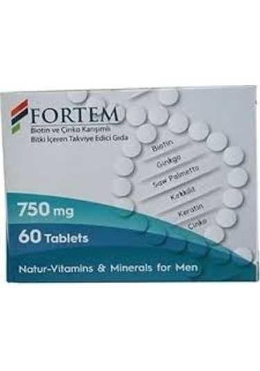 Fortem Biotin Ve Çinko Karışımlı Bitki Içeren Takviye Edici Gıda