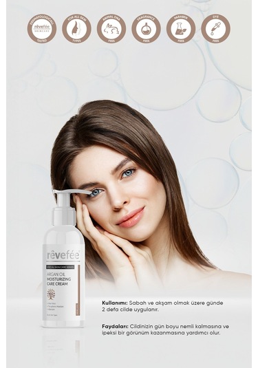 Argan Yağlı Nemlendirici Krem - Yoğun Nemlendirme Ve Besleyici Cilt Bakımı 150 Ml