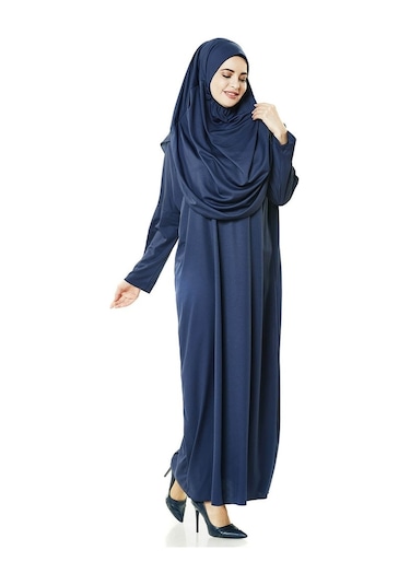 Tek Parça Namaz Elbisesi - Lacivert - 5015
