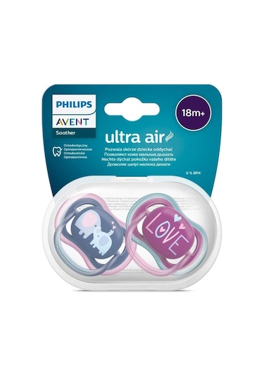 Philips Avent SCF349/22 Ultra Air 18+ Ay 2'li Kız Emzik