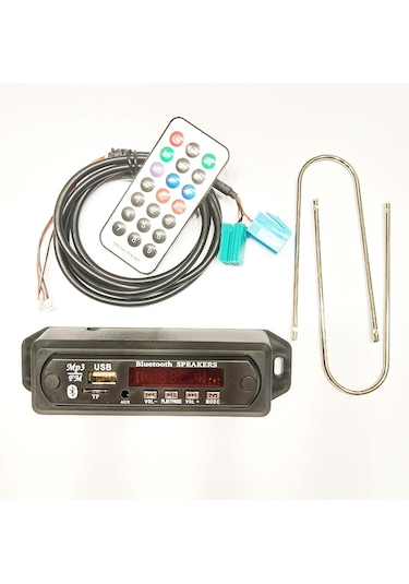 Renault Megane-Clio-Kangoo Mikrofonlu Bluetooth Usb Mp3 Çalar 12V